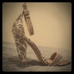 Animal print sandals